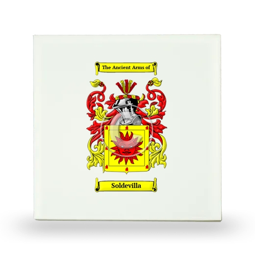 Soldevilla Small Ceramic Tile with Coat of Arms