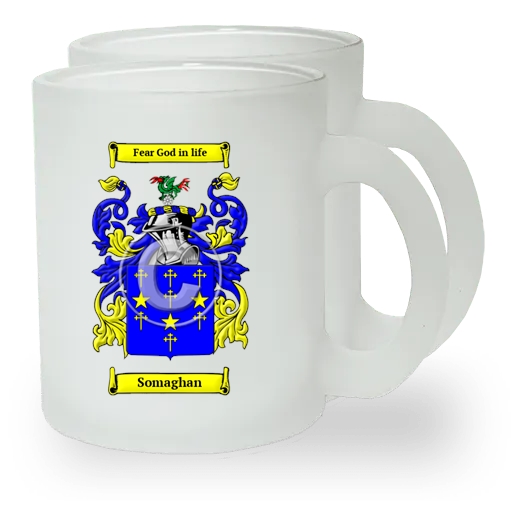 Somaghan Pair of Frosted Glass Mugs