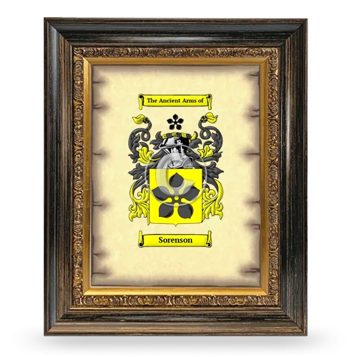 Sorenson Coat of Arms Framed - Heirloom