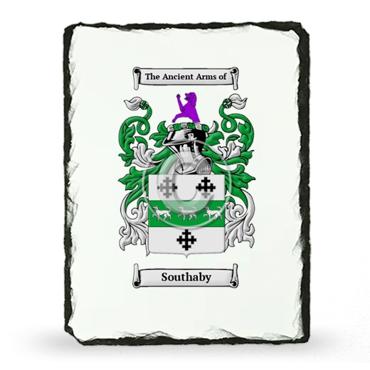 Southaby Coat of Arms Slate