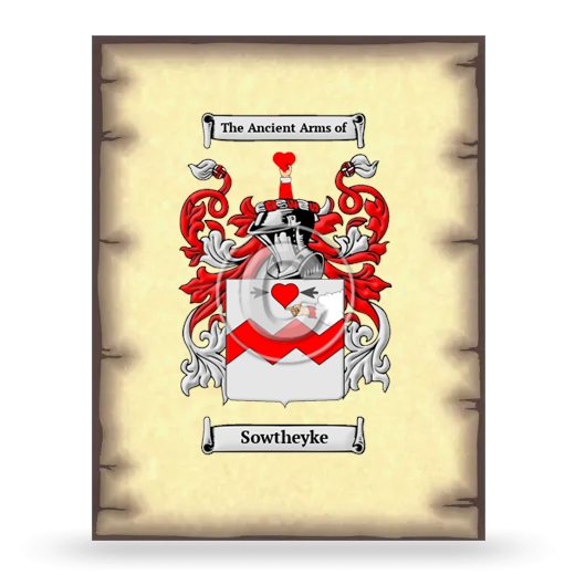 Sowtheyke Coat of Arms Print