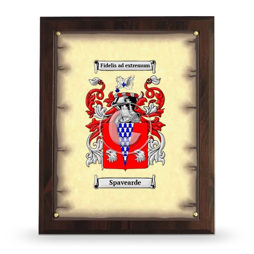 Spavearde Coat of Arms Plaque