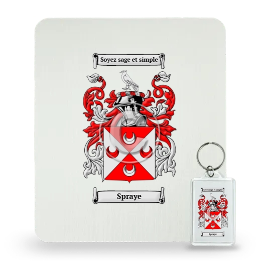 Spraye Mouse Pad and Keychain Combo Package