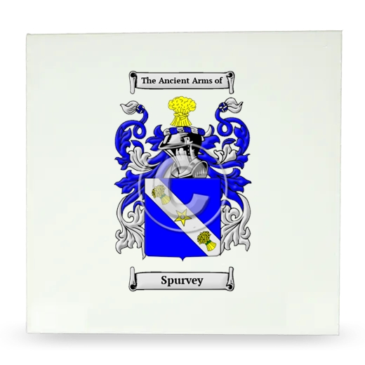 Spurvey Large Ceramic Tile with Coat of Arms