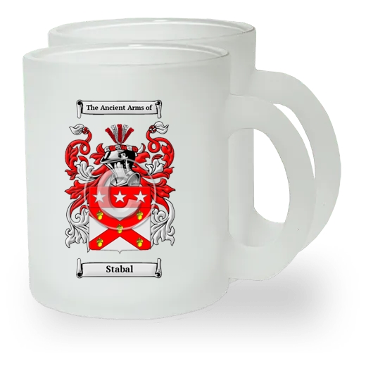 Stabal Pair of Frosted Glass Mugs