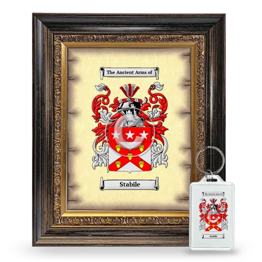 Stabile Framed Coat of Arms and Keychain - Heirloom