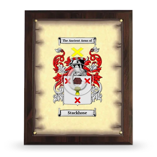 Stackhose Coat of Arms Plaque