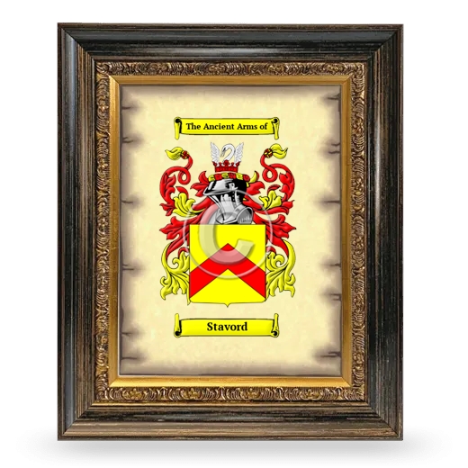 Stavord Coat of Arms Framed - Heirloom