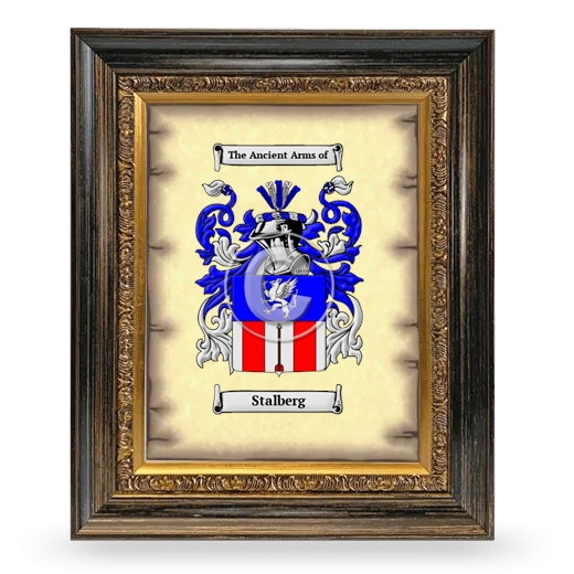 Stalberg Coat of Arms Framed - Heirloom