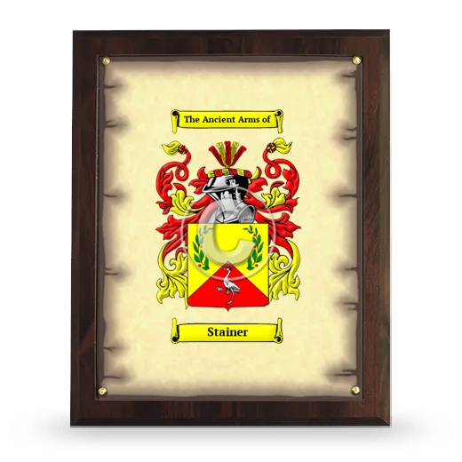 Stainer Coat of Arms Plaque