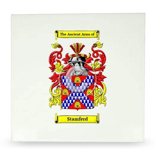 Stamferd Large Ceramic Tile with Coat of Arms