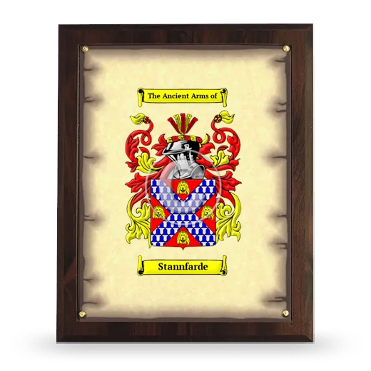 Stannfarde Coat of Arms Plaque