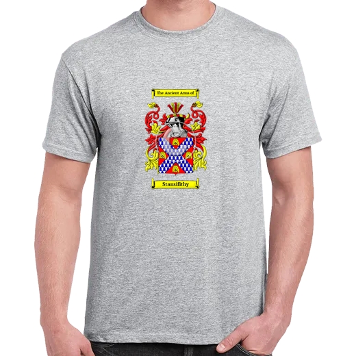 Stansifithy Grey Coat of Arms T-Shirt