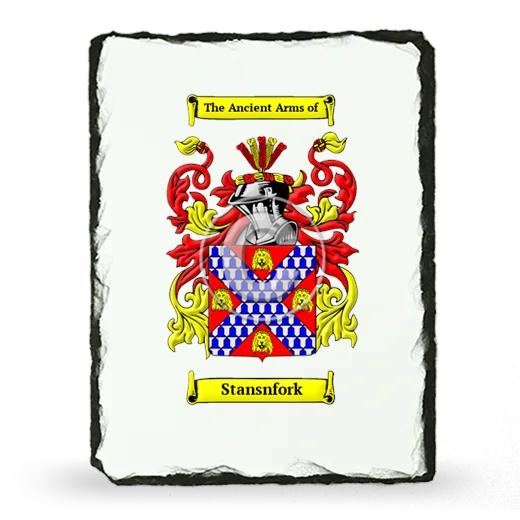 Stansnfork Coat of Arms Slate