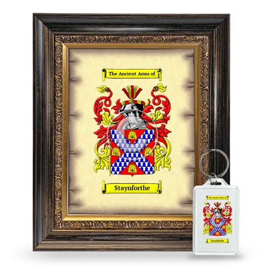 Staynforthe Framed Coat of Arms and Keychain - Heirloom