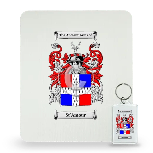 St'Amour Mouse Pad and Keychain Combo Package