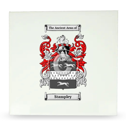 Stampley Large Ceramic Tile with Coat of Arms