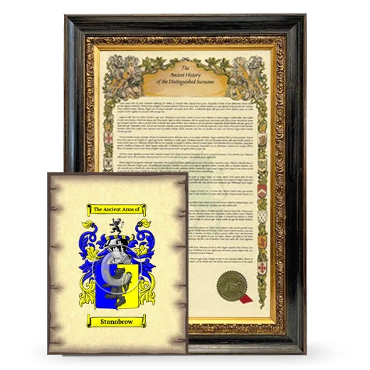 Stannbrow Framed History and Coat of Arms Print - Heirloom