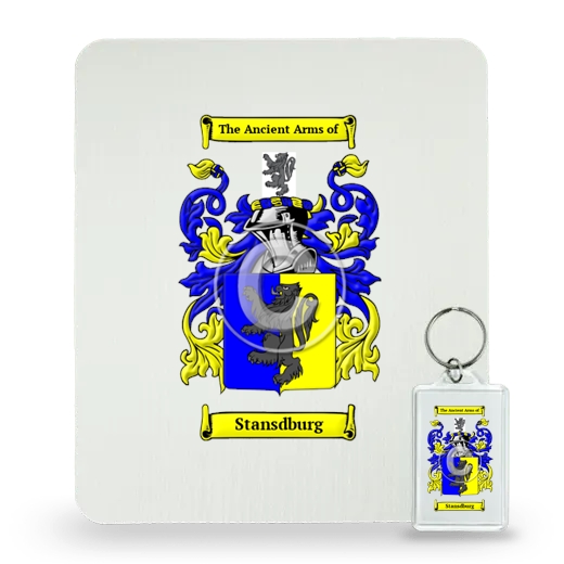 Stansdburg Mouse Pad and Keychain Combo Package