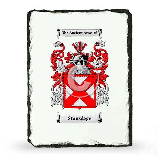 Stansdege Coat of Arms Slate
