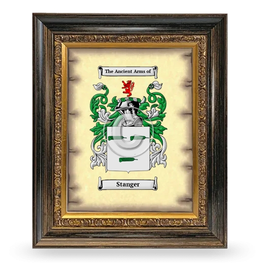 Stanger Coat of Arms Framed - Heirloom