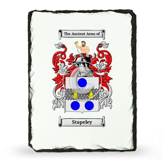 Stapeley Coat of Arms Slate