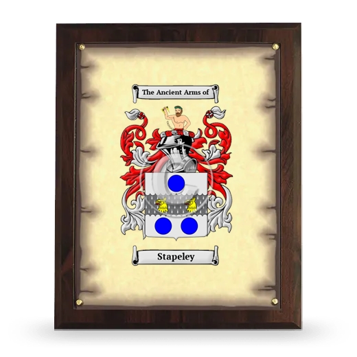 Stapeley Coat of Arms Plaque