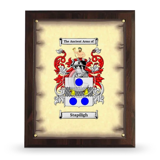 Stapiligh Coat of Arms Plaque