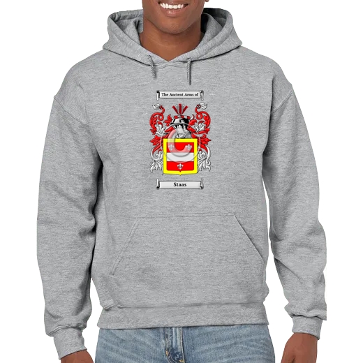 Staas Grey Unisex Coat of Arms Hooded Sweatshirt