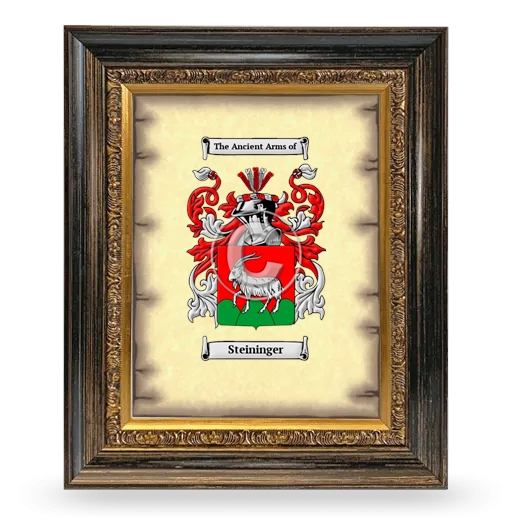 Steininger Coat of Arms Framed - Heirloom