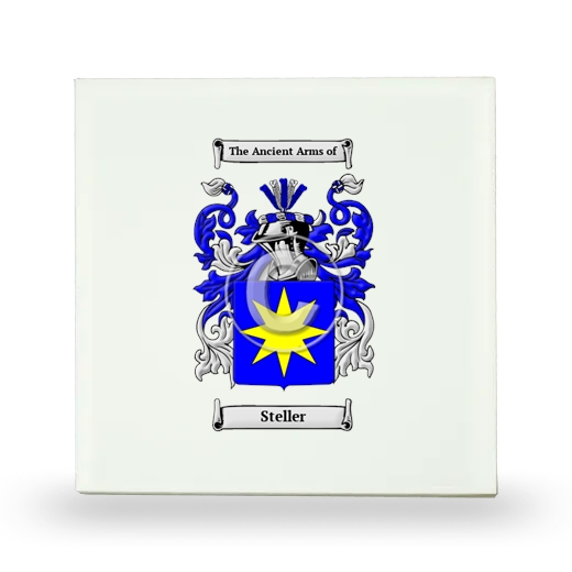 Steller Small Ceramic Tile with Coat of Arms