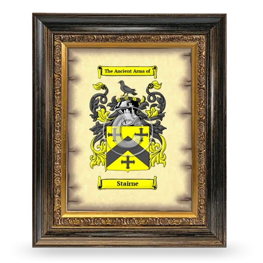 Stairne Coat of Arms Framed - Heirloom