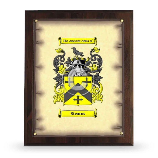 Stearns Coat of Arms Plaque