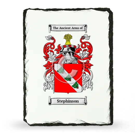 Stephinson Coat of Arms Slate