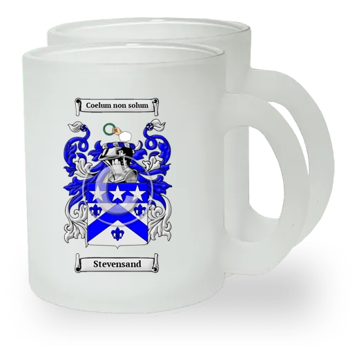 Stevensand Pair of Frosted Glass Mugs