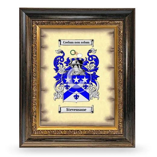 Stevensane Coat of Arms Framed - Heirloom