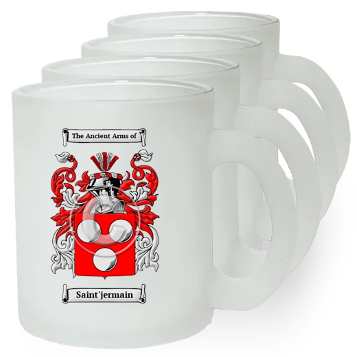 Saint'jermain Set of 4 Frosted Glass Mugs