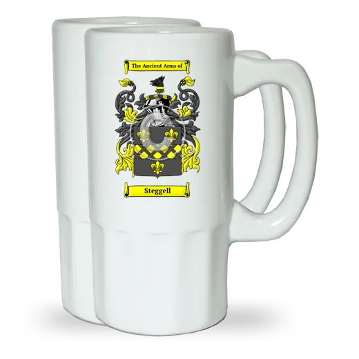 Steggell Pair of Beer Steins