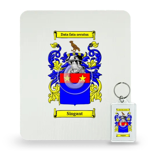 Singant Mouse Pad and Keychain Combo Package