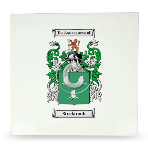 Stocktomb Large Ceramic Tile with Coat of Arms