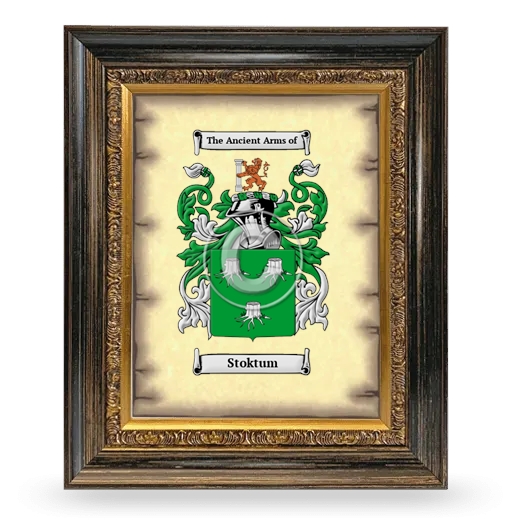 Stoktum Coat of Arms Framed - Heirloom