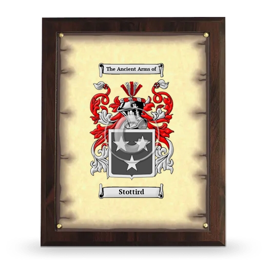 Stottird Coat of Arms Plaque