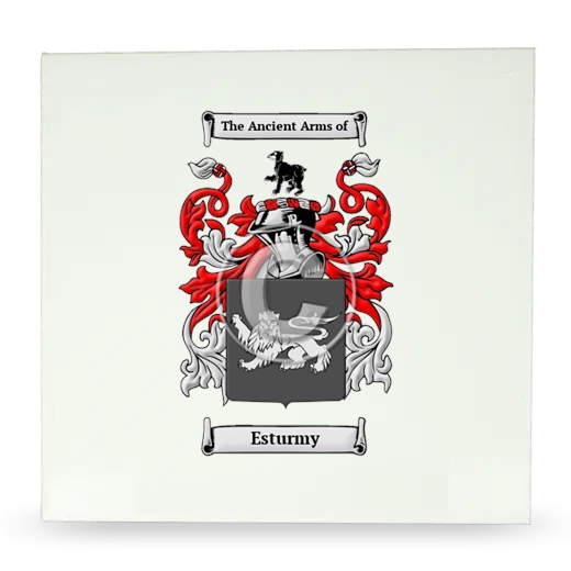 Esturmy Large Ceramic Tile with Coat of Arms