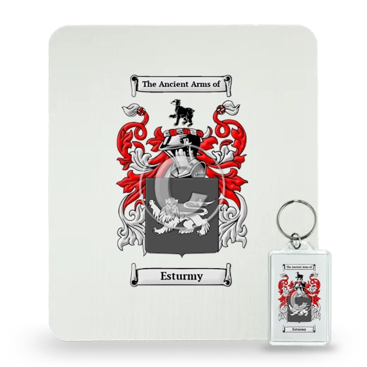 Esturmy Mouse Pad and Keychain Combo Package