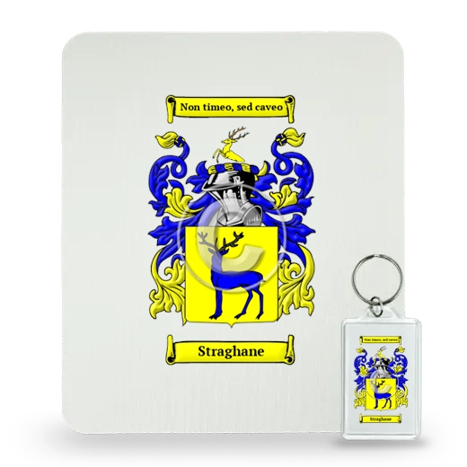 Straghane Mouse Pad and Keychain Combo Package