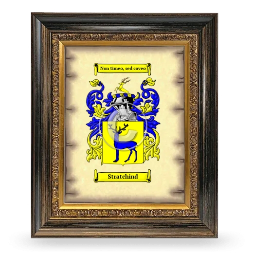 Stratchind Coat of Arms Framed - Heirloom