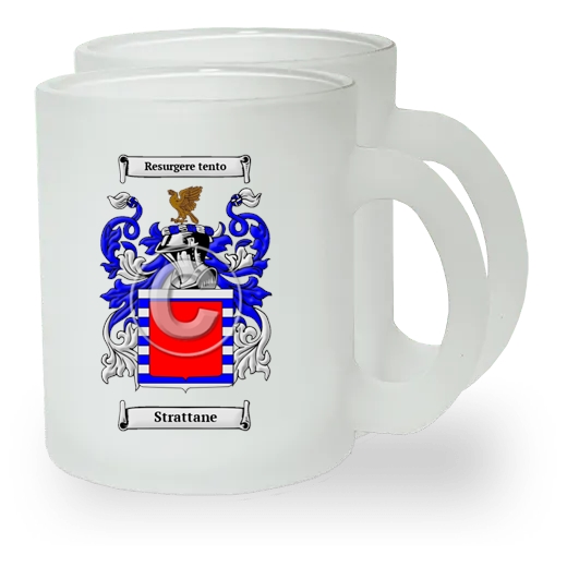 Strattane Pair of Frosted Glass Mugs