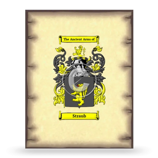 Straub Coat of Arms Print