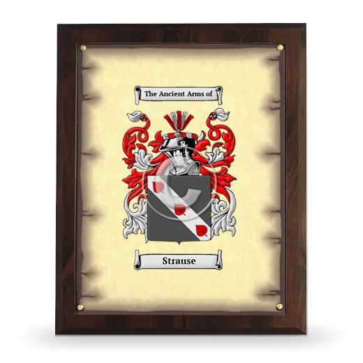 Strause Coat of Arms Plaque