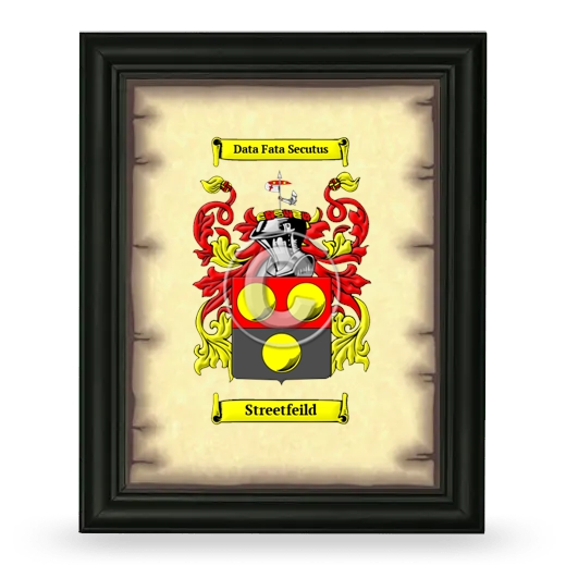 Streetfeild Coat of Arms Framed - Black